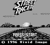 Street Racer Title Screen